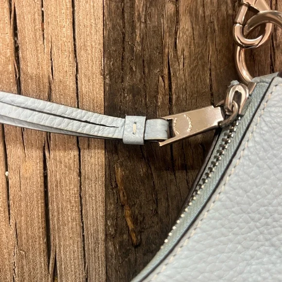 Coach Jules Pebbled Leather Shoulder Hobo in Light Blue - Picture 6 of 13